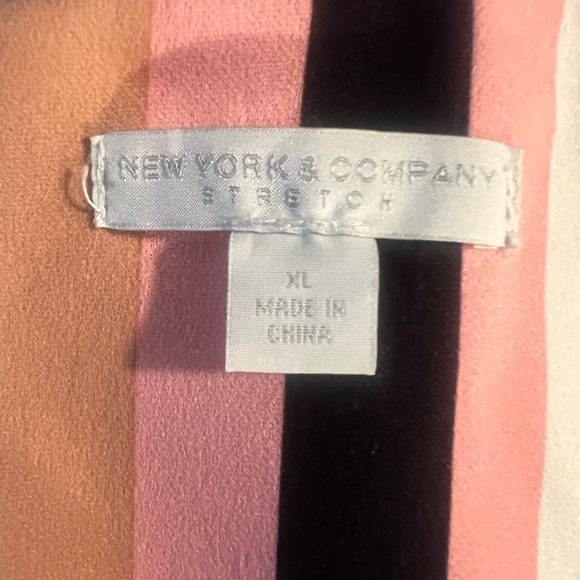 New York & Company Pink and Black Striped Dress. Size XL -NWOT - Picture 10 of 10